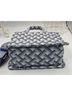 Urban Expressions 100% Leather Solid Blue White Leather Tote One size - photo 6