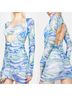 REVOLVE Tie-dye Blue Green Casual Dress Size L - photo 14