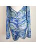 REVOLVE Tie-dye Blue Green Casual Dress Size L - photo 15