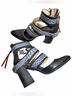 Freebird 100% Leather Blue Black Boots Size 10 - photo 4