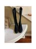 Ugg 100% Suede Solid Black Boots Size 9 - photo 5