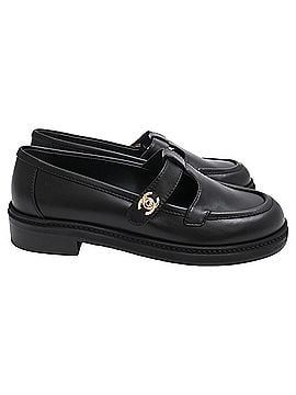 Chanel Chanel CC Turnlock Moccasins in Black Calf Leather (view 1)