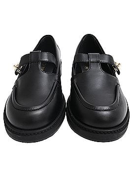Chanel Chanel CC Turnlock Moccasins in Black Calf Leather (view 2)