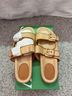 J.Crew 100% Raffia Gold Sandals Size 11 - photo 9