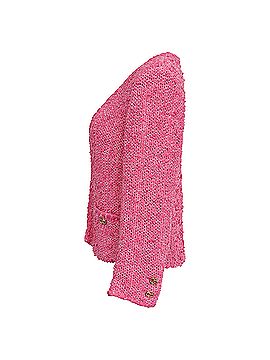 Chanel Chanel 2021 Tweed Pattern Jacket in Pink Cotton (view 2)