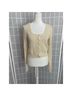 LoveShackFancy Hearts Solid Ivory White Cardigan Size XS - photo 5