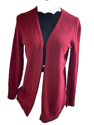 360 Cashmere Open-Front Cardigan Cashmere Cardigan (view 1)