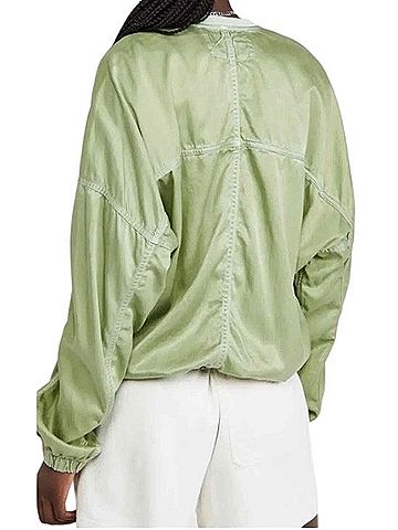 Life Nature Love Satin Bomber / Windbreaker Jacket (view 2)