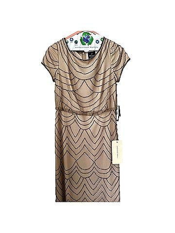 Adrianna Papell Blouson Beaded Gown Cocktail Dress (view 2)