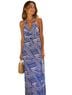 MSK Stripes Blue White Casual Dress Size M - photo 1