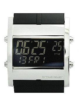 TAG Heuer TAG HEUER Microtimer Steel Rubber Quartz Mens Watch CS111C Polished (view 1)