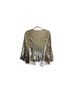 Tory Burch 100% Silk Gold Ivory Blazer Size 6 - photo 2
