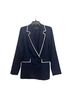 Halogen 55% Linen 45% Rayon 100% Cotton Blue Blazer Size S - photo 1
