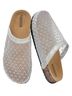 Fashion 100% Mesh Silver Mule/Clog Size 9 - photo 1