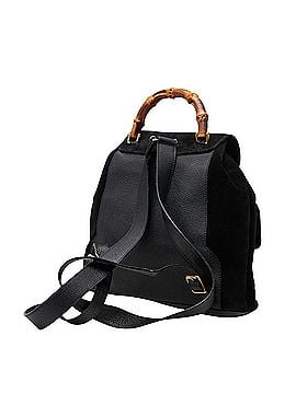 Gucci Gucci Bamboo Backpack 0032058 Black Leather Suede Women's GUCCI (view 2)