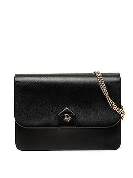 Christian Dior Christian Dior Dior Crossbody Chain Shoulder Bag, Black Leather, Women's (view 1)