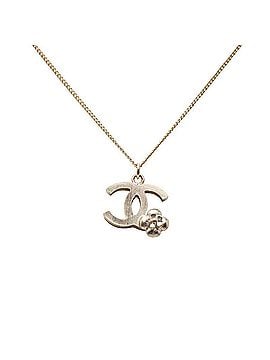 Chanel Chanel Coco Mark Camellia Necklace Pendant Gold Plated Women's CHANEL (view 1)