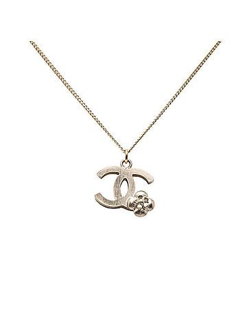 Chanel Chanel Coco Mark Camellia Necklace Pendant Gold Plated Women's CHANEL (view 1)