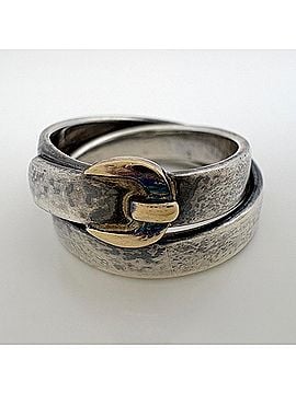 Hermès Hermes Double True Ring, Sterling Silver 925/750, Women's Ring (view 2)