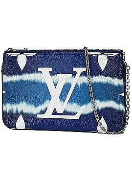 Louis Vuitton Louis Vuitton Pochette Double Zip LV Escale 2-Way Clutch Bag Shoulder Monogram Giant Blue M69124 Women's (view 1)