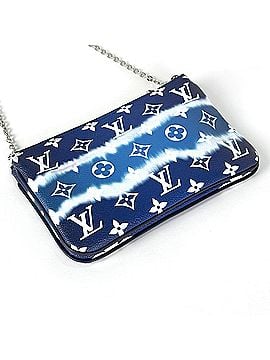 Louis Vuitton Louis Vuitton Pochette Double Zip LV Escale 2-Way Clutch Bag Shoulder Monogram Giant Blue M69124 Women's (view 2)