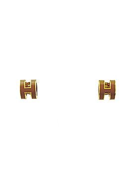 Hermès Hermes HERMES Pop H Earrings Logo GP Gold Women's (view 1)