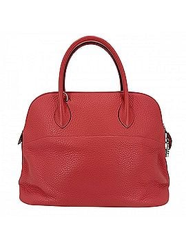 Hermès Hermes Bolide 35 Women's Handbag Shoulder Bag Crossbody HERMES ?N Leather Red Silver Hardware 2010 (view 2)