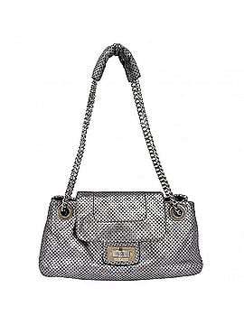 Chanel Chanel Women's Perforated Shoulder Bag, Size 2.55, Turnlock Closure, Leather, Silver, Silver x Gold Hardware (view 1)
