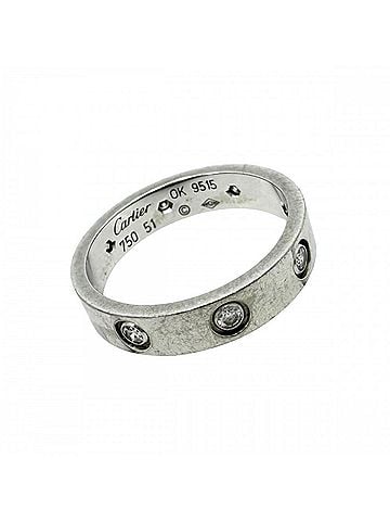 Cartier Cartier Love Ring for Women, 8-Diamond, 18K White Gold (Au750), Approx. 4.5g, Item No. B4050651 (view 1)