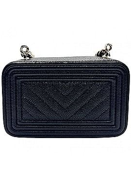Chanel Chanel shoulder bag for women, Boy coin purse, mini chain bag, cross-body pouch, Coco mark, handbag, CHANEL caviar leather, black, gold hardware. (view 2)
