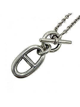 Hermès Hermes necklace for women, Chaine d'Ancre Amulet pendant, jewelry accessory, 925 sterling silver, approximately 10.8g (view 1)