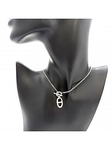 Hermès Hermes necklace for women, Chaine d'Ancre Amulet pendant, jewelry accessory, 925 sterling silver, approximately 10.8g (view 2)