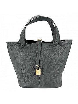 Hermès Hermes Picotin Lock MM handbag for women, dark green, HERMES K stamp, Taurillon Clemence leather, Vert Mangrove, gold hardware, 2025 model. (view 1)