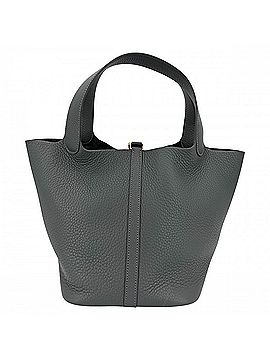 Hermès Hermes Picotin Lock MM handbag for women, dark green, HERMES K stamp, Taurillon Clemence leather, Vert Mangrove, gold hardware, 2025 model. (view 2)