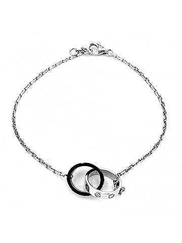 Cartier Cartier Baby Love Bracelet for Women, Adjustable, Au750 18K White Gold, Ceramic, Approx. 3.6g (view 1)