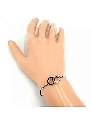 Cartier Cartier Baby Love Bracelet for Women, Adjustable, Au750 18K White Gold, Ceramic, Approx. 3.6g (view 2)