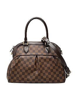 Louis Vuitton Louis Vuitton Damier Trevi PM Handbag Shoulder Bag 2WAY N51997 Brown Leather Women's LOUIS VUITTON (view 1)
