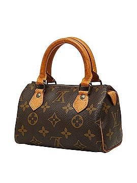 Louis Vuitton Louis Vuitton Monogram Mini Speedy Handbag Shoulder Bag 2WAY M41534 Brown Leather Women's LOUIS VUITTON (view 2)