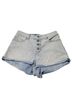 Roxy 100% Cotton Solid Blue Denim Shorts Size 24 waist - photo 1