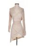 Reborn 100% Polyester Tan Reborn Long Sleeve Blouse Size S - photo 1