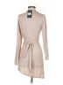 Reborn 100% Polyester Tan Reborn Long Sleeve Blouse Size S - photo 2