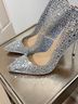 Azalea Wang Silver Heels Size 8 - photo 8