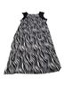 IGIGI 95% Polyester 5% Spandex 100% Polyester Zebra Print Black White Casual Dress Size 30 - photo 2