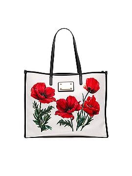 Dolce & Gabbana Canvas Floral Print Tote (view 1)