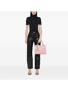 Prada Medium Saffiano Cuir Double Satchel (view 2)
