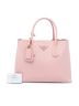 Prada 100% Leather Pink Medium Saffiano Cuir Double Satchel One size - photo 7