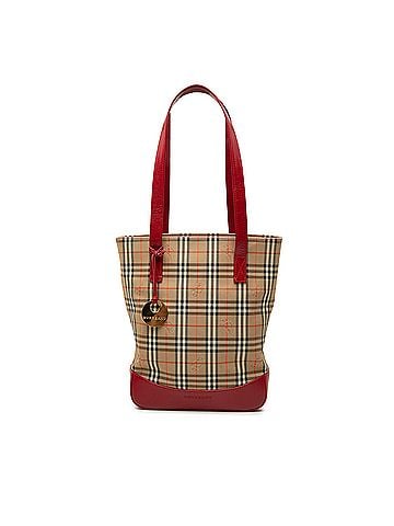 Burberry Haymarket Check Canvas Tote (view 1)