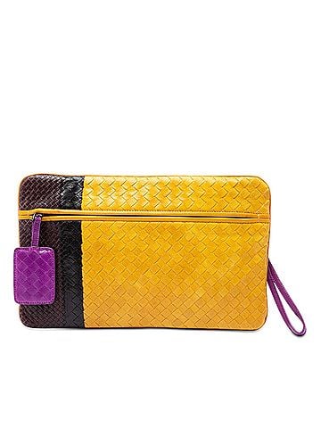Bottega Veneta Multicolor Nappa Intrecciato Clutch (view 1)