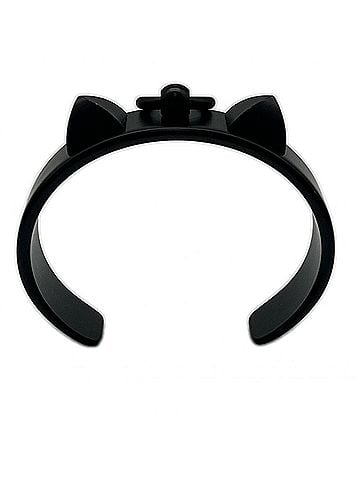 Hermès HERMES Collier de Chien Medor Cuff Bangle Aluminum Sunset Noir Intense - Black Women's (view 1)