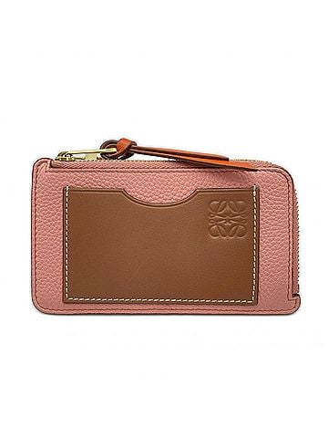 Loewe LOEWE Anagram Coin Card Holder C660Z40X07 Wallet/Coin Case Pink Orange Grained Calf Leather Women's (view 1)